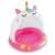 Intex Caticorn inflatable pool with canopy, pink and white unicorn design, for toddlers