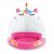 Intex Unicorn Inflatable Baby Pool with Canopy, pink and white
