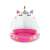 Intex Caticorn inflatable pool with canopy, pink and white unicorn design, for toddlers