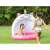 Intex Caticorn inflatable pool, pink and white unicorn design, for toddlers, child playing in the pool