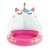 Intex Caticorn inflatable pool with canopy, pink and white unicorn design, for toddlers