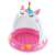 Intex Caticorn inflatable pool with canopy, pink and white unicorn design, for toddlers
