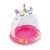 Intex Caticorn inflatable pool with canopy, pink and white unicorn design, for toddlers