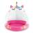 Intex Caticorn inflatable pool with canopy, pink and white unicorn design, for toddlers