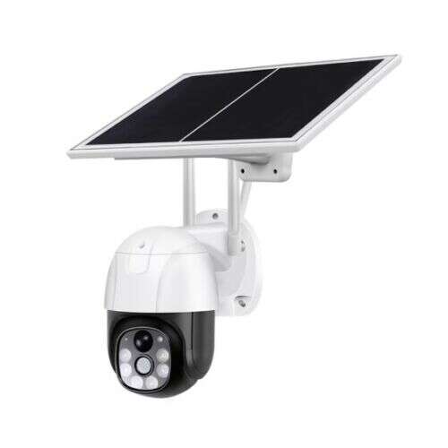 V380 Pro solar powered wireless security camera with 2MP HD video and night vision