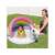 Intex Unicorn Inflatable Baby Pool with Rainbow Canopy, 127x102x69cm, white