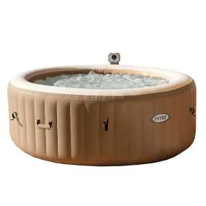 Intex PureSPA Bubble Massage 4 személyes 196x71cm Felfújható Jakuzzi szett (28426) #világosbarna 49120063