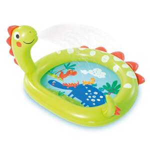Intex aufblasbarer Pool in Dinosaurierform mit Wassersprühfunktion, grün - Intex
