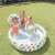 Kids playing in Intex Pineapple Pool Set, inflatable pool with ring and ball, 132x28cm
