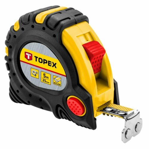 Mérőszalag 5m hosszú 25mm széles mágneses szalag Topex 27C345 146435811 - Topex