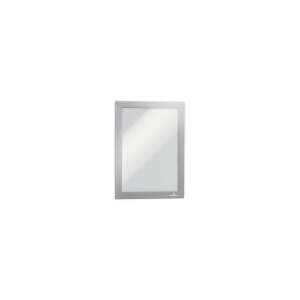 Duraframe A5 silver self-adhesive frame for displaying information - Durable