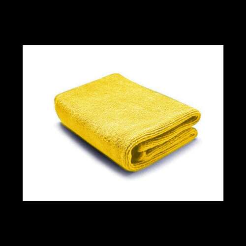 Yellow microfiber cleaning cloth, 32x32cm, 300g/m2, MUT32S