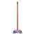 Vileda Classica 2 in 1 broom handle, red, for sweeping floors