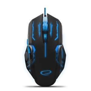 Esperanza MX403 Apache 6D Wired Gaming Optical Mouse, Black and Blue - Mouse
