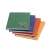 Educa A5 keményfedeles füzet, zöld, kék, narancs, piros, 96 oldal, kockás