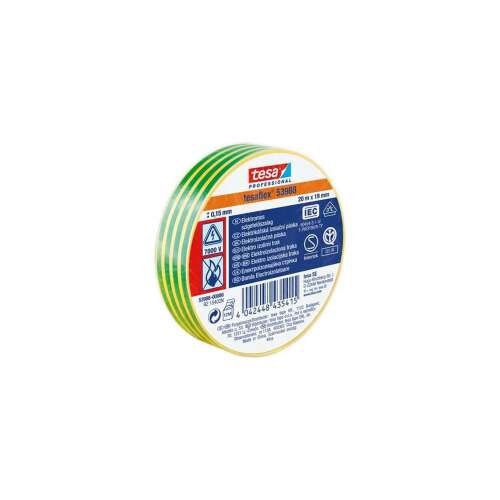 Szigetelőszalag 19mmX20m Tesa zöld/sárga 77941999 - Tesa