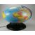 Illuminated political globe, 25 cm diameter, geographical learning tool