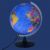 Illuminated 25cm political globe, night light, geography learning