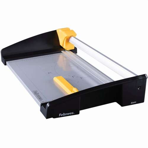 Fellowes Atom A4 papírvágó, fekete és sárga, 30 lap kapacitás