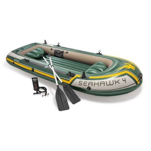 Intex Seahawk 4-Personen-Schlauchboot-Set 351x145x48cm (68351NP) #grün-gelb 49155519
