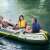 People enjoying Intex Seahawk 4 inflatable boat ride