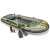 Intex Seahawk 4 inflatable boat with oars and pump on white background