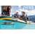 Intex Seahawk 4 inflatable boat on water with family, product dimensions