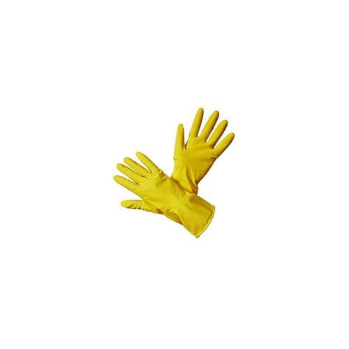 Mănuși de cauciuc M de uz casnic Safety First galben