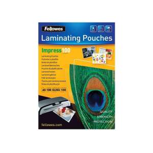 Fellowes Impress 100 A5 fényes lamináló fólia, 100 db-os csomag - Lamináló fólia
