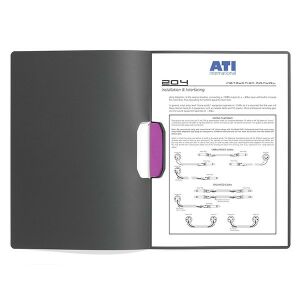 Nyitott Durable Duraswing Color klip mappa dokumentummal - Gyorsfűző mappa