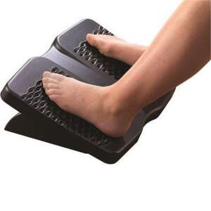 Fellowes Refresh lábtámasz légáteresztő felülettel, fekete, ferde nézet - Fellowes