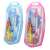 Keyroad Jelly Bean compass set, blue and pink, with ruler, protractor, pencil, eraser, and sharpener