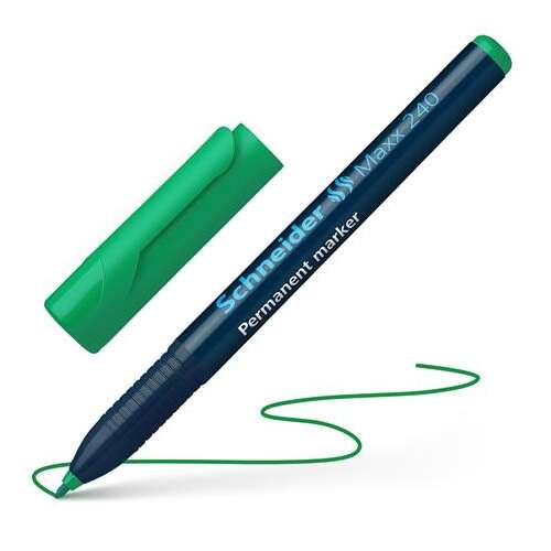 Schneider Maxx 240 Alcohol Marker 1-2mm, Round Tip, Green