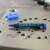 Schneider Maxx 130 permanent marker, blue, writing on a metal surface