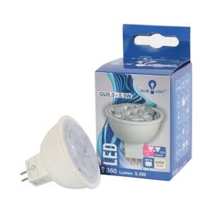 Blue Light - 5,5W MR16 LED Izzó - 4000K Meleg Fehér - 360lm