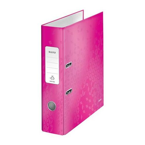 Leitz 180 Wow A4 Lever Arch File, Pink