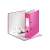 Leitz 180° A4 ring binder, pink, 8cm spine, open