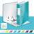 Leitz 180 Wow A4 Ringbuch, eisblau, Farbauswahl