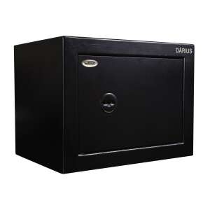 Darius Dáriusz III. black steel safe, home safe, small safe, compact safe, security safe, key lock - Nonbrand Security Safe