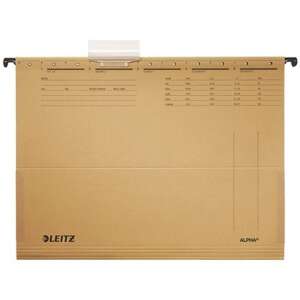 Leitz Alpha A4 hanging file folder, natural cardboard, side-closed - Office Supplie & Stationery