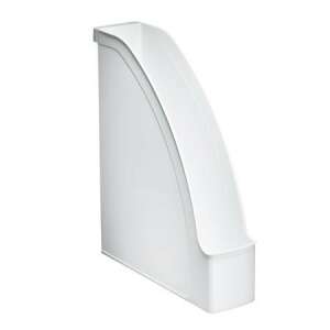 Leitz Plus white plastic magazine file, 70mm spine - Magazine file