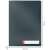 Leitz Cosy Privacy A4 Genotherm folder, dark grey, with dimensions
