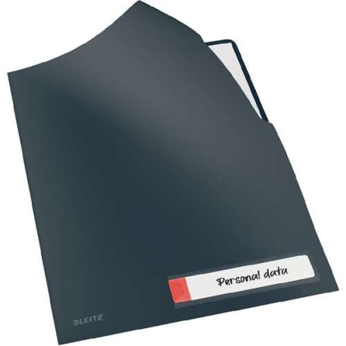 Leitz Cosy Privacy A4 Genotherm folder, dark grey, for personal data