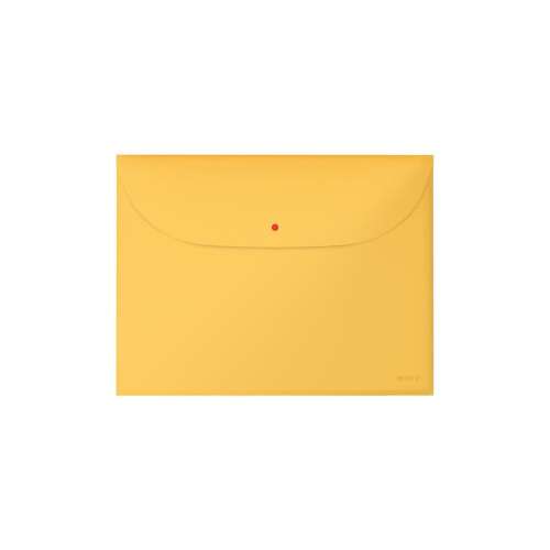 Leitz Cosy A4 document folder, yellow, 2 pockets, snap closure