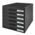 File drawer with 6 drawers, plastic Leitz Plus black 78740283