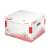 Esselte Speedbox M size archive box, white, made from recycled cardboard