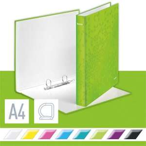 Leitz Wow A4 Maxi ring binder, green, 40mm, 2 D-rings - Ring binder