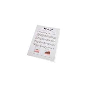 Esselte Standard A4 Genotherm document protector, 85 micron, orange, 100 pack - Document wallet