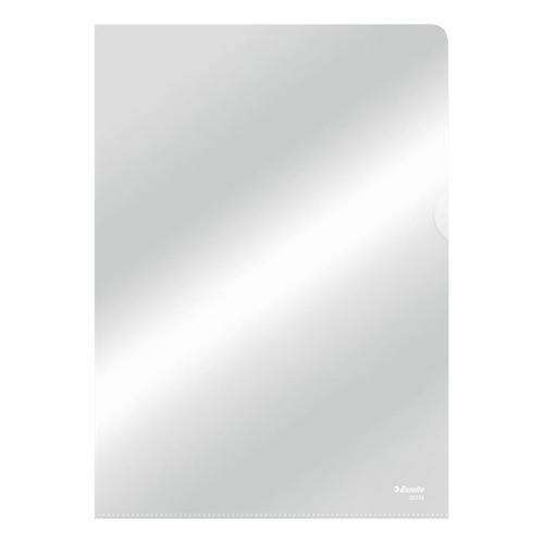 Esselte Luxus Genotherm L A4 clear document protector, 105 micron, 100 pack