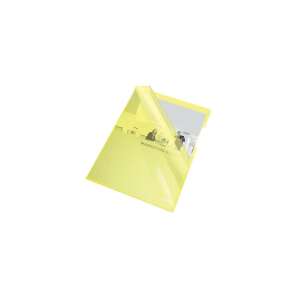 Esselte Luxus yellow A4 Genotherm folder, 150 micron, clear, open on top and right side - Document wallet